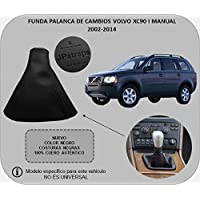 Para VOLVOXC90 Cambio Manual Modelos (2002-2014) Funda para Palanca de Cambio 100% Piel Color Negro